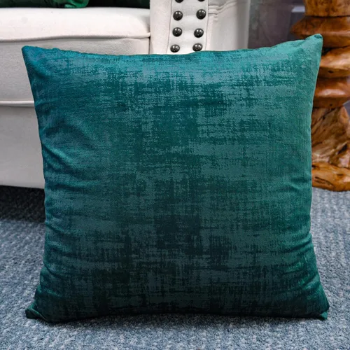 Vista 3 de Home Soft Things Juego de 4 fundas de almohada de terciopelo texturizado, 20 x 20 pulgadas, color verde azulado profundo, fundas decorativas