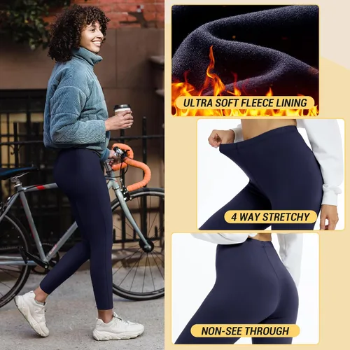 Vista 3 de TNNZEET Leggings para mujer, color negro, cintura alta, talla grande, pantalones de yoga para entrenamiento de maternidad
