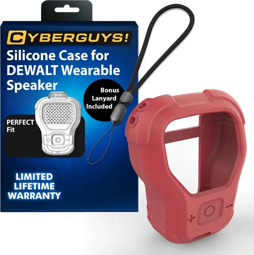 Vista 13 de CYBERGUYS Funda de Silicona para Altavoz Bluetooth Portátil DEWALT, Cubierta Protectora Duradera a Prueba de Golpes Antideslizante para Mini Altavoz
