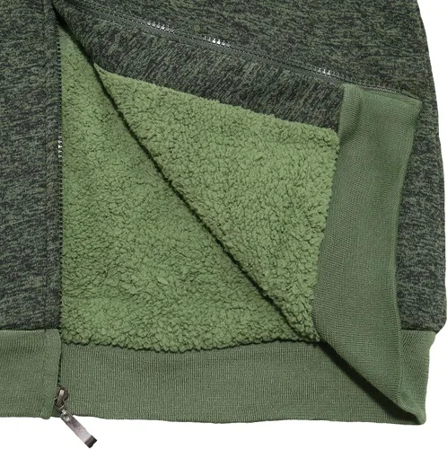 Vista 45 de Chaqueta con capucha con cremallera completa y forro de sherpa