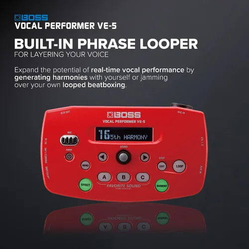 Vista 5 de Boss VE-5 procesador de efectos, ejecutante vocal