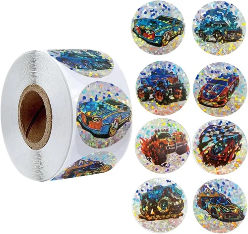 Vista 24 de 500 piezas de rollo de calcomanías lindas de patas de perro en glitter, etiquetas adhesivas de huellas de perro negro, etiquetas de vinilo Patas