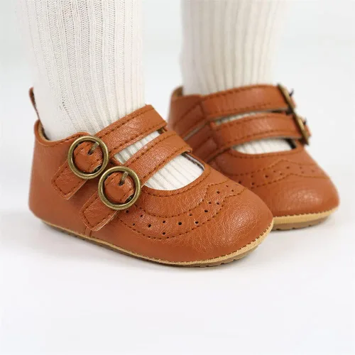 Vista 3 de Meckior Zapatos deportivos para bebé y niñas, suela suave, con lazo, princesa, vestido de boda, Mary Jane, planos, para recién nacidos, ligeros