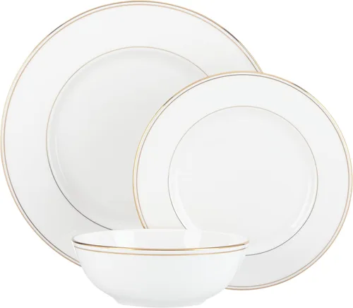 Vista 6 de Lenox 895706 Federal Gold - Juego de vajilla de 12 piezas, servicio para 4 personas
