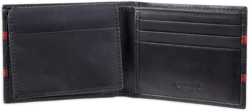 Vista 4 de GUESS Men's Leather Slim Bifold Wallet