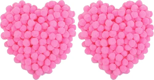 Vista 14 de MORFEN 150 pompones, pompones negros de 1 pulgada, bolas de pompón mullido, pequeños pompones para manualidades, proyectos de manualidades