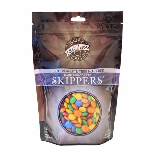 Vista 5 de Vermont Nut Free Chocolates Skippers® (chocolate oscuro) 16 onzas, 2 bolsas, sin nueces, sin huevos, Kosher