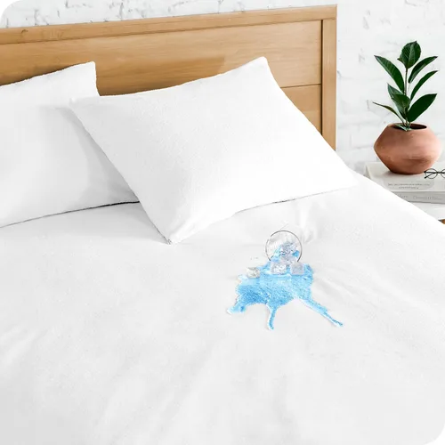 Vista 15 de Bare Home Protector de colchón tamaño Twin, 100% impermeable y transpirable, funda de colchón refrescante, protege contra derrames, sin vinilo, sin