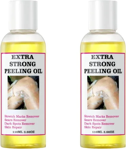 Vista 11 de Aceite de pelado amarillo, aceite de pelado fuerte para piel oscura, extra fuerte, solución exfoliante para el cuerpo, todo tipo de piel, removedor