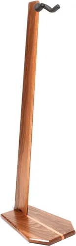 Vista 3 de Ruach GS-5 Soporte de guitarra de madera para guitarra acústica y eléctrica - Madera de nogal