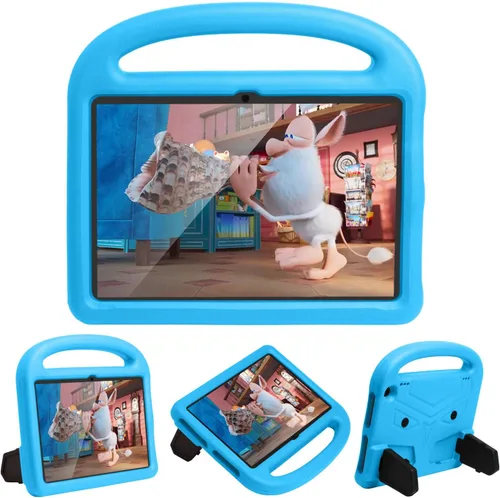 Vista 32 de Funda para tablet Kindle Fire 7 para niños (12.ª generación, versión 2022) con mango de pie de apoyo de forraje resistente, espuma EVA suave, a