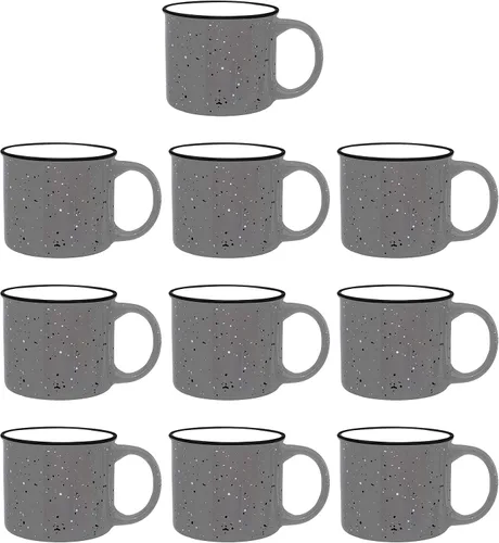 Vista 27 de DISCOUNT PROMOS Tazas de Café de Cerámica Personalizadas para Fogata de 13 oz. Juego de 100, Paquete Personalizado a Granel - Perfecto para Té