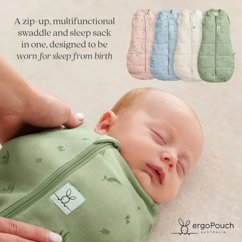 Vista 3 de ergoPouch Cocoon Swaddle Sack 0.2 TOG - Saco de dormir para bebé, ajuste suave y ceñido que ayuda a calmar el reflejo de sobresalto, ideal