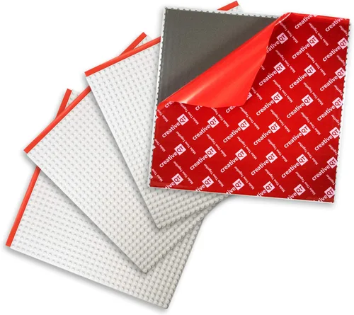 Vista 9 de Creative QT - Placas base autoadhesivas para ladrillos de construcción, compatibles con todas las marcas principales, 10.0 x 10.0 pulgadas, Verde