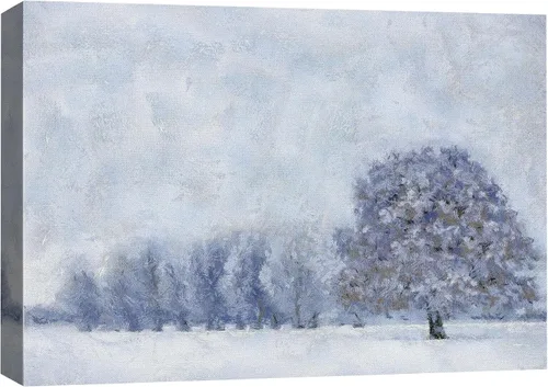 Vista 26 de SIGNFORD Lienzo impreso para pared, árboles de abedul dorados de otoño, bosque, decoración de guardería, paisaje decorativo, relajante, tranquilo