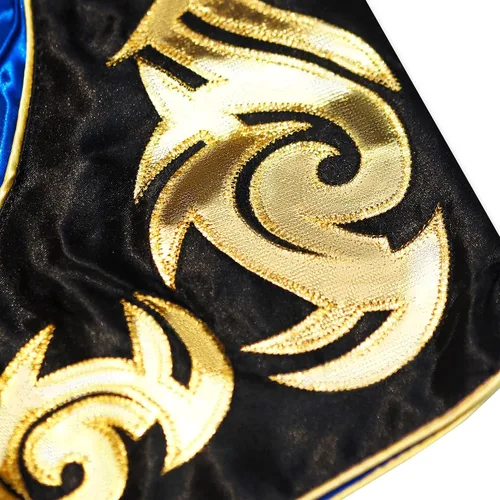 Vista 5 de SIAMKICK Pantalones cortos de Muay Thai para niños (4 años a 10 años), boxeo, kickboxing, artes marciales mixtas para niños y niñas