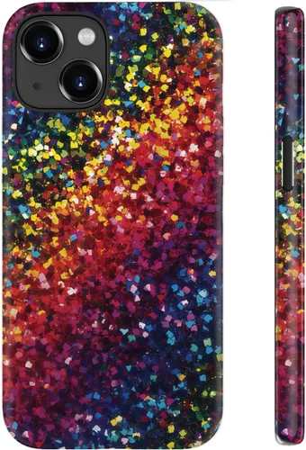 Vista 48 de Funda para iPhone 12 Mini, compatible con carga inalámbrica, protección de doble capa con elegante diseño de flores silvestres, silicona suave +