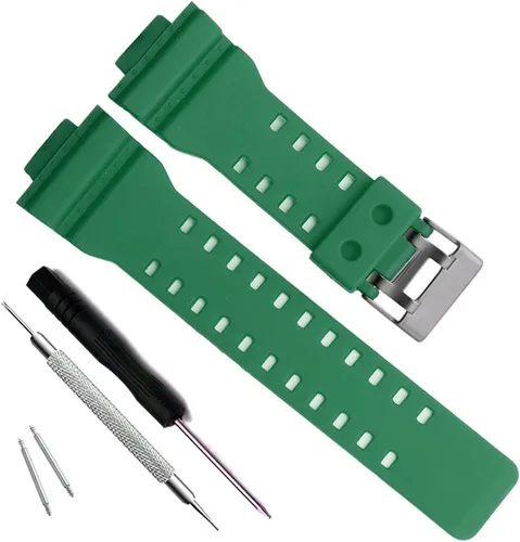 Vista 36 de My Time OliBoPo - Correa de repuesto de resina natural para reloj Casio G-Shock GD120/GA-100/GA-110/GA-100C