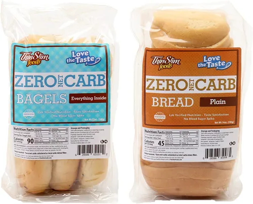 Vista 4 de ThinSlim Foods Amamos el sabor, pan de bajas calorías paquete de 2.