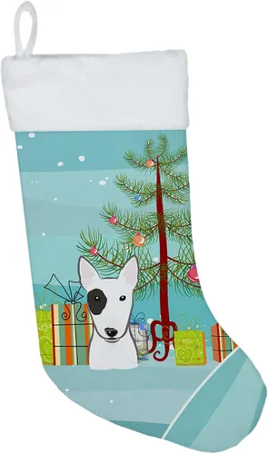 Vista 5 de Caroline's Treasures BB1590CS Árbol de Navidad y Alaskan Malamute Calcetines de Navidad para colgar en la chimenea, decoración de fiesta de Navidad