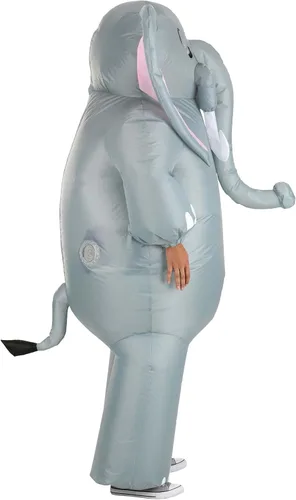Vista 3 de Disfraz inflable de elefante para adultos