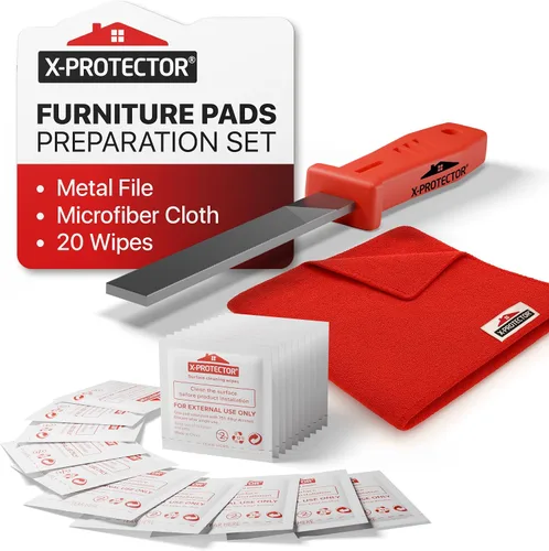 Vista 19 de X-PROTECTOR - Almohadillas de fieltro para muebles, 133 unidades, almohadillas de fieltro para patas de muebles, los mejores protectores de piso