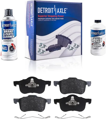 Vista 32 de Detroit Axle - Pastillas de freno traseras para Toyota Prius 2012-2015 Prius Plug-In 2017-2018 Corolla iM 2016 Sion iM 2011-2017 Lexus CT200h