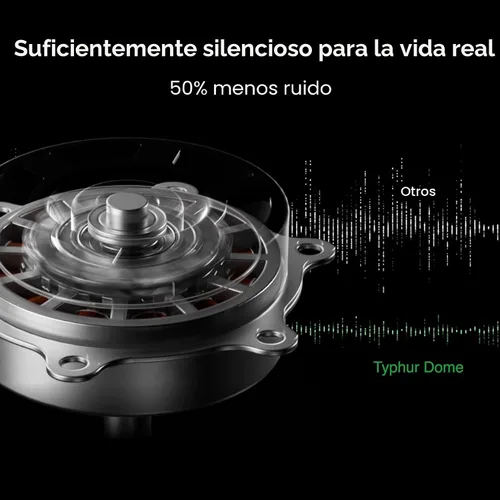 Vista 6 de Typhur Dome 2 AI - Freidora de aire extra grande mejorada con IA, con flujo de aire superior, freidora digital inteligente autolimpiante con cesta