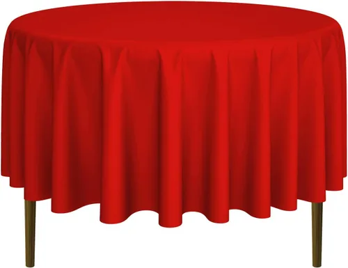 Vista 40 de Lann's Linens - Mantel redondo premium de 70 pulgadas para bodas/banquetes/restaurantes - Mantel de tela de poliéster - Azul bebé