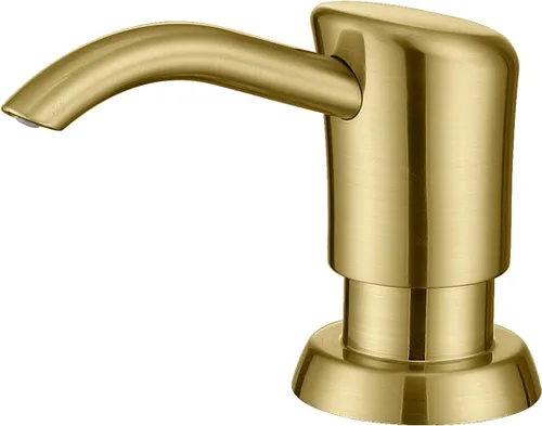 Vista 13 de GAGALIFE Dispensador de jabón integrado o dispensador de loción para fregadero de cocina, cabezal de bomba ABS de níquel cepillado, con botella