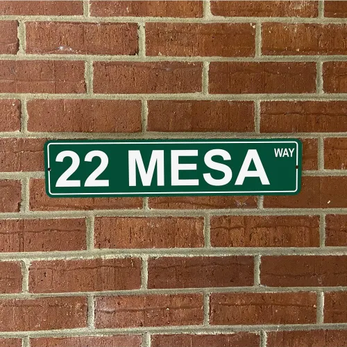 Vista 2 de Arizona Mountains Pick Your Mountain Compatible/Reemplazo para 22 Mesas United States Mountain Aluminio Metal Tin Street Sign Style Decoración