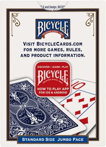 Vista 5 de Springbok Bicycle Poker Tamaño Poker Índice Jumbo Cartas de Juego (Los Colores Pueden Variar)