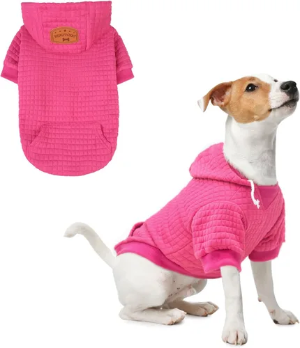 Vista 91 de BEAUTYZOO - Sudadera con capucha para perros con agujero para correa y bolsillo, suéteres para perros pequeños, medianos y grandes, niños y niñas