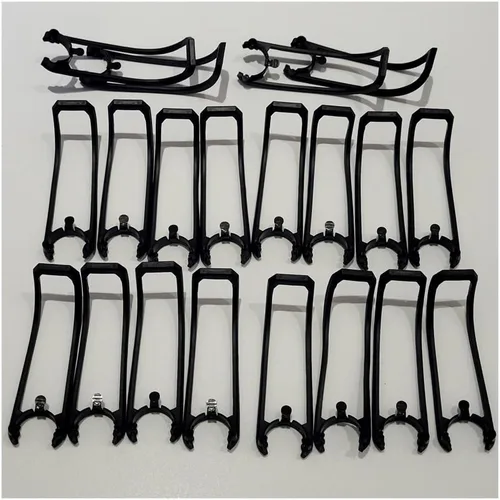Vista 18 de Fit for E99 PRO 2 Mini Drone Spare Part Motor Arm Shell/Propeller/Protective Frame/Gears/Blade Clip Part DIY Accessory(12PCS Blade Guard)