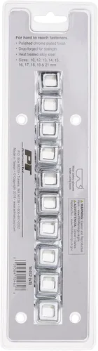 Vista 3 de Performance Tool W452 - Juego de llaves métricas de extremo abierto, 10 piezas, color plateado