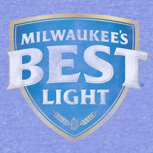 Vista 2 de Tee Luv Camiseta con el mejor logotipo de cerveza ligera de Milwaukee para hombre