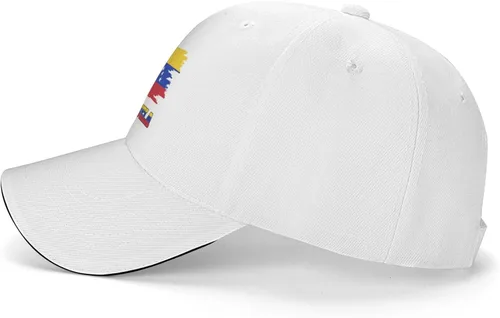 Vista 3 de Gorra de béisbol vintage con bandera venezolana de Venezuela para hombre y mujer