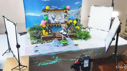 Vista 7 de Juego completo de marco de luz en miniatura, ideal para fotografía de juguetes