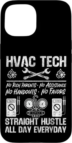 Vista 6 de HVAC Technician Tech Vintage HVAC Tech No Rich Parents No Case for iPhone 16