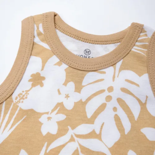 Vista 53 de HonestBaby Camisetas musculares sin mangas 100% algodón orgánico para bebés y niños pequeños, niñas