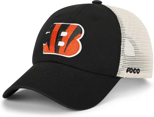 Vista 13 de FOCO NFL - Gorra de camionero de malla casual con logotipo del equipo de la NFL para hombre