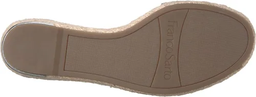 Vista 4 de Franco Sarto Clemens - Sandalias de tacón de cuña envueltas en yute para mujer, Negro