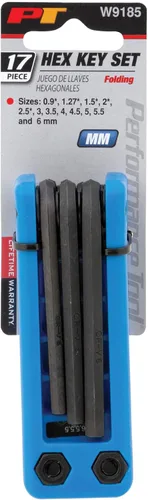 Vista 3 de Performance Tool Llaves hexagonales plegables métricas W9185 (17pc)