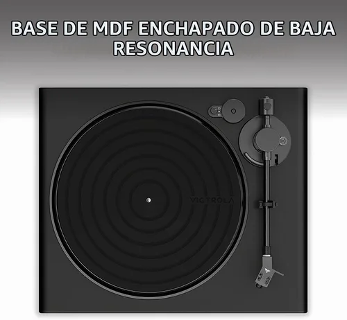 Vista 4 de Victrola Hi-Res Onyx - Wireless Bluetooth Turntable with aptX - Black