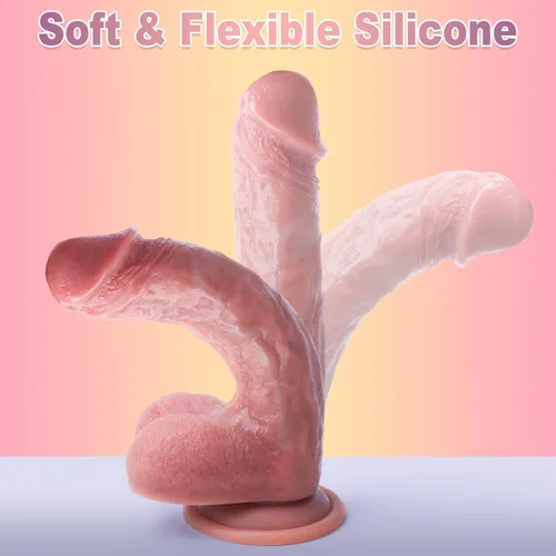 Vista 4 de Womens Toys 8.5 Inch Realistic Silicone Big Dick Dilbo for Women R Adult Toy for Women with Strong Suction Cup FGE508