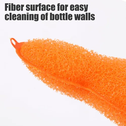 Vista 3 de 3 esponjas de limpieza de botellas en forma de frijoles, esponja limpiadora de botellas de agua Magic Beans con bolas de cerámica, esponjas