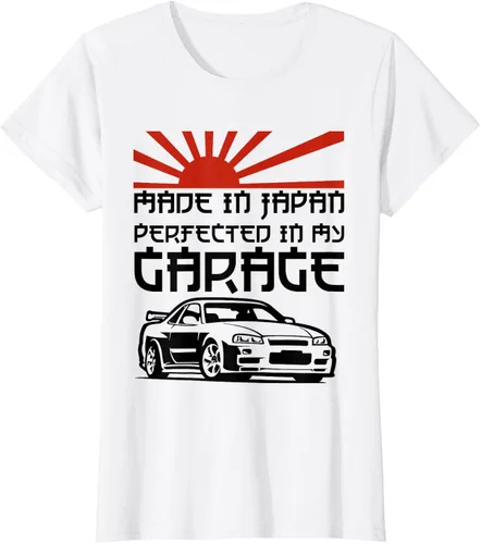 Vista 14 de JDM Japan Motorsport Tuning Car - Camiseta de los años 90, Blanco, S