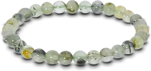 Vista 316 de Gem Avenue Handmade Round Bead Stretch Bracelet Unisex Natural Stone Beaded Jewelry for Men & Women, Elastic Wristband for Daily Wear