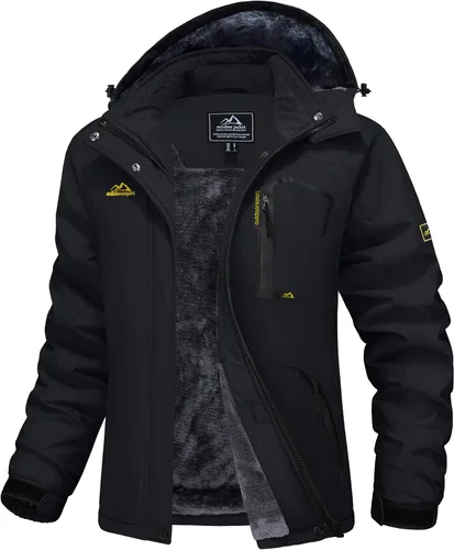 Vista 16 de MAGCOMSEN Chaqueta de Esquí para Mujer Impermeable Aislada Chaqueta de Nieve Cálida Resistente al Viento Abrigos de Invierno con Capucha Chaqueta