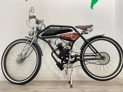 Vista 2 de Nueva actualización Silenciador de escape Kit de tubo y tuerca de junta para 2 tiempos 49cc 60cc 66cc 80cc motores de gas motorizado Bicicletas